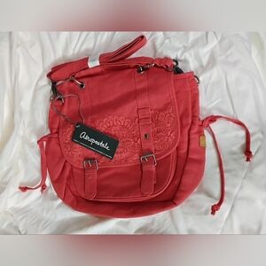 Aeropostale 2 in 1 Convertable Bag Crossbody or Backpack Coral